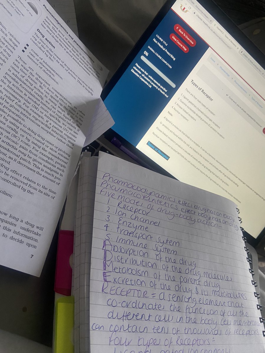 SarahSt51234485's tweet photo. Spending bank holiday weekend revising pharmacology for NMP exams 😭😬 Any advice welcomed! #NMP #Nurse #AdvancedPractice #ANP #Masters #SendHelp #MSc #Revision #UniProblems https://t.co/YwCvrinkwB