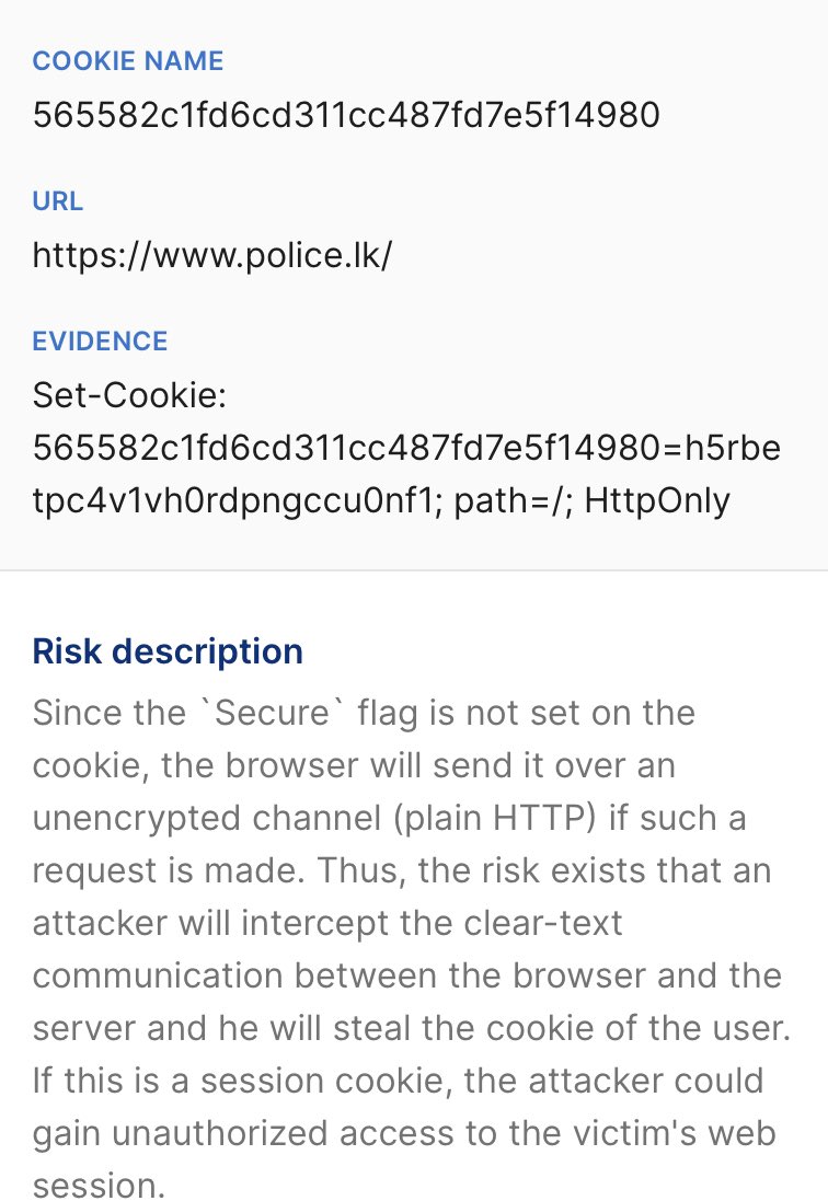 ANOVNI1's tweet image. police.lk 👀 
Website vulnerability

#OpSriLanka #Anonymous

#SriLankaCrisis #SriLankaEconomicCrisis #SriLankaProtests #lka