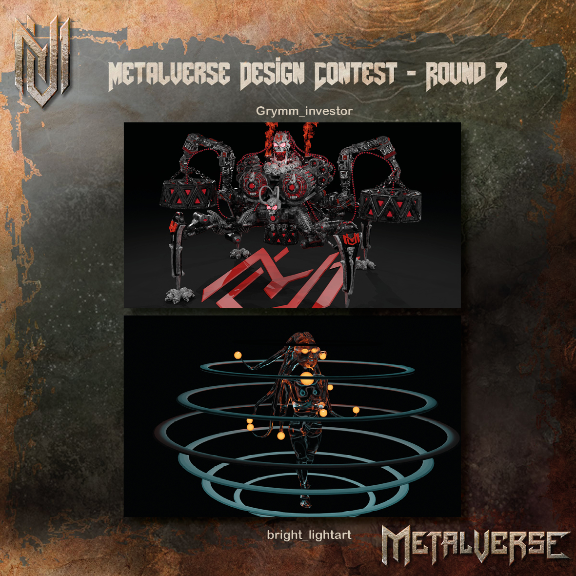 Metalverse_AI's tweet image. 1) Metalverse Design Contest
- Round 2 - 

@Grymm_Investor vs @bright_lightart 
  
Follow, Vote &amp;amp; Comment to win as a voter 🔥