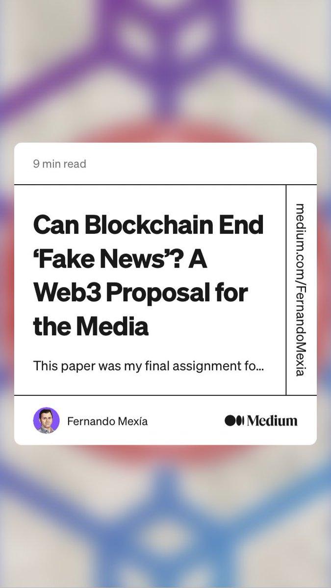 FernandoMexia's tweet photo. Just an idea… #web3 #journalism  #news #blockchain #nft ⁦@MITSloan⁩ #engagement #tokens ⁦@coinmonks⁩ https://t.co/ffLbqVTfij