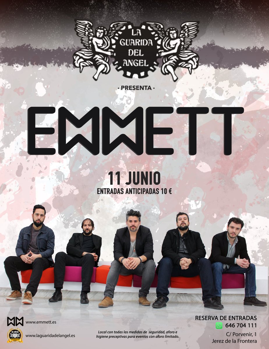 💜 JEREZ 〰 11 JUNIO 💜

La semana que viene estaremos en <a href="/laguaridadelang/">La Guarida del Angel</a>   de Jerez de la Frontera 🤘

Venta de entradas: 

🔸 WhatsApp  📲 646 704 111
🔸 laguaridadelangel.es/producto/emmet…
🔸EN JEREZ: Discos Malamúsica, Moderna Café