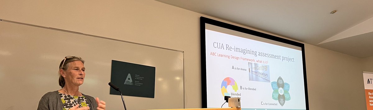 carinaginty's tweet photo. Thank you Bronagh Heverin @ATUDonegal_ for sharing the experiences of implementing the #ABClearningdesign framework on the BA in Law with Criminal Justice and how it has supported the reimagining of the assessments on the @atu_ie #teachingandlearning project supported by @ForumTL https://t.co/foA2WuSFJ5