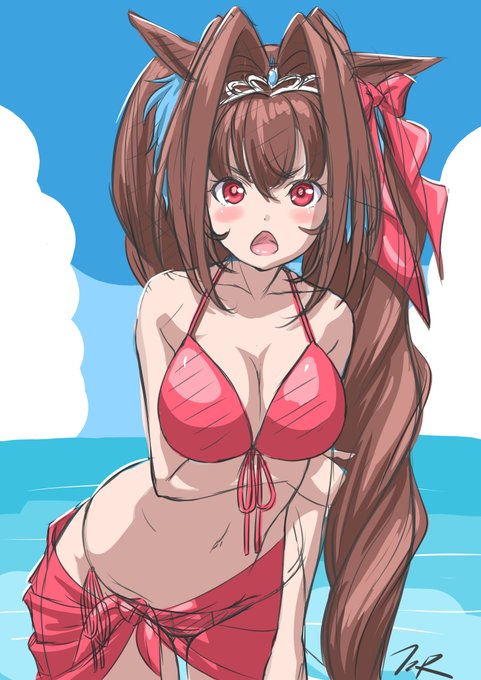 スカーレットさんラフ
「この水着じゃトレーニング出来ないじゃない!
って、違うの? 遊んで良いの?ほんとに??」
#ウマ娘 