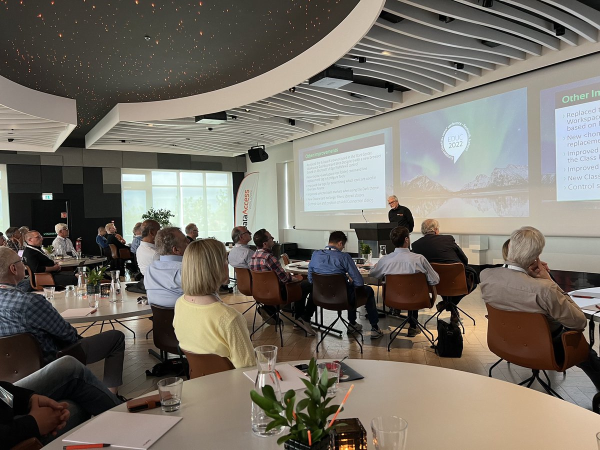 cbgronvold's tweet photo. #EDUC2022  is now started with a great opening as usually. I looking forward to see what’s new in #DataFlex https://t.co/Yxyj69CbQz