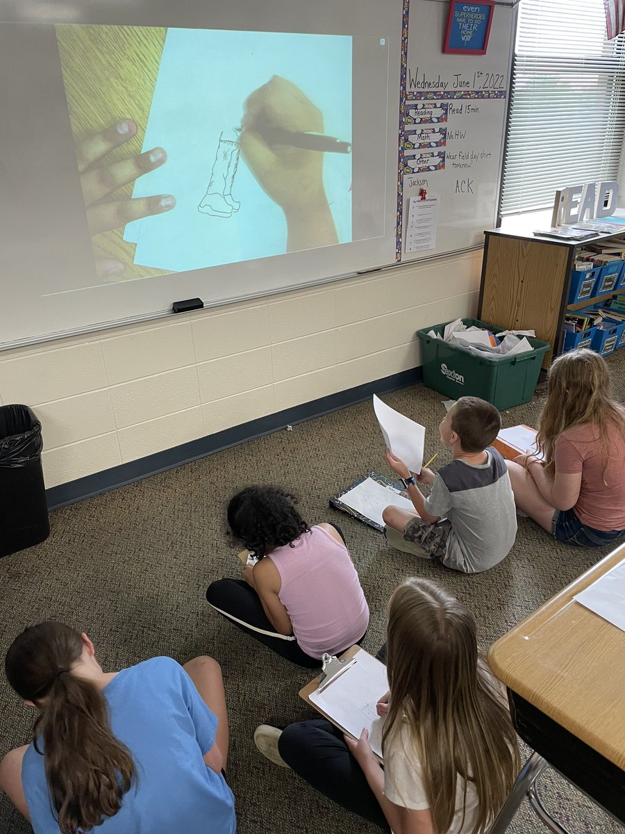 MrsHolthouse's tweet photo. The #HolthouseHeroes enjoyed a directed drawing activity led by one of our classmates for our Extra Fun Day! @Chelsea_Tigers #157cGrows #WeAreChelsea https://t.co/IpnxYw9ihj