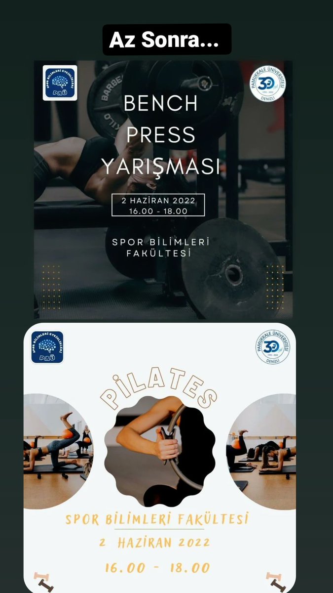 Şuanda "E-Spor 101" panelindeyiz. Birazdan sportif etkinliklerimizle decam edeceğiz. Katılımlarınızı bekliyoruz!
#hareketlikampüs

<a href="/GokceErturann/">Gökçe Erturan</a> <a href="/ynsarsln/">YUNUS ARSLAN</a> <a href="/utkuAlemdaroglu/">utku Alemdaroğlu</a> <a href="/ugursonmezoglu/">Prof. Dr. Uğur Sönmezoğlu</a> <a href="/snysbf/">sinan yıldırım</a> <a href="/hecinargur/">Halil Emre Çınargür</a>