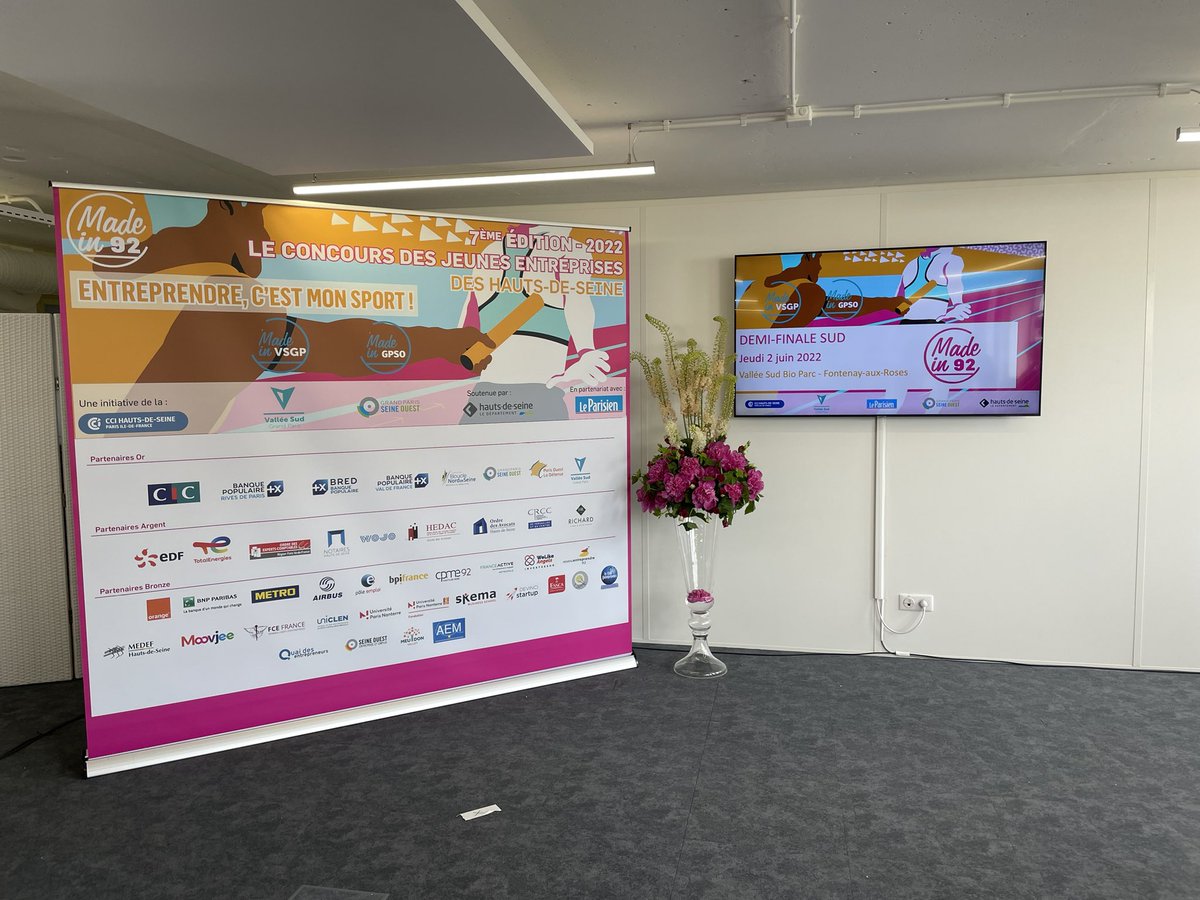 @CPME92 (@cpme92) on Twitter photo #madein92 by <a href="/CCI_92/">CCI Hauts-de-Seine</a>. Tous les partenaires sont prêts pour écouter nos #entreprises demi-finalistes. 👍
Suivez la demi-finale en direct : madein92-event.com #madein92 by <a href="/CCI_92/">CCI Hauts-de-Seine</a>. Tous les partenaires sont prêts pour écouter nos #entreprises demi-finalistes. 👍
Suivez la demi-finale en direct : madein92-event.com