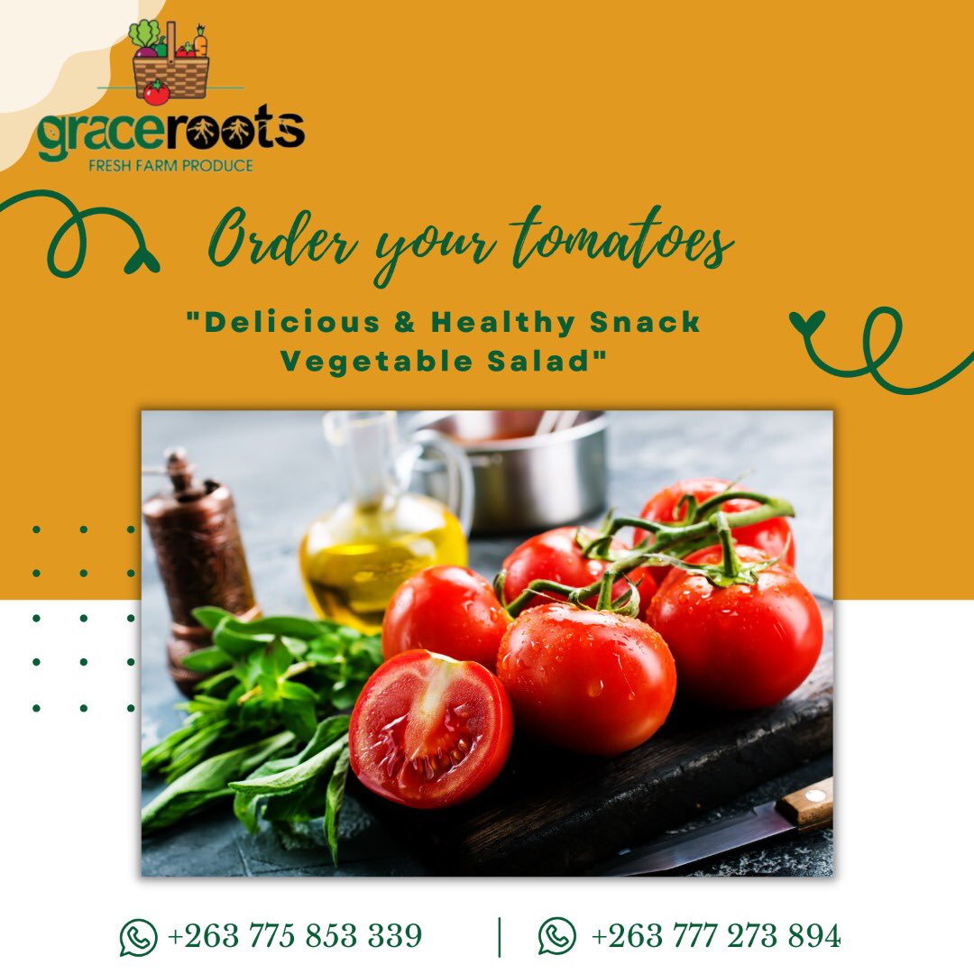 We are selling fresh eggs and big tomatoes at Graceroots! <a href="/kebby971/">Kebby</a> <a href="/HukuimweLinda/">Linda Hukuimwe</a> <a href="/darlingtonh3/">Darlington Hukuimwe</a> <a href="/benjychaks/">Benjamin Chakaodza</a> <a href="/PhiriDivah/">Divah Phiri</a>