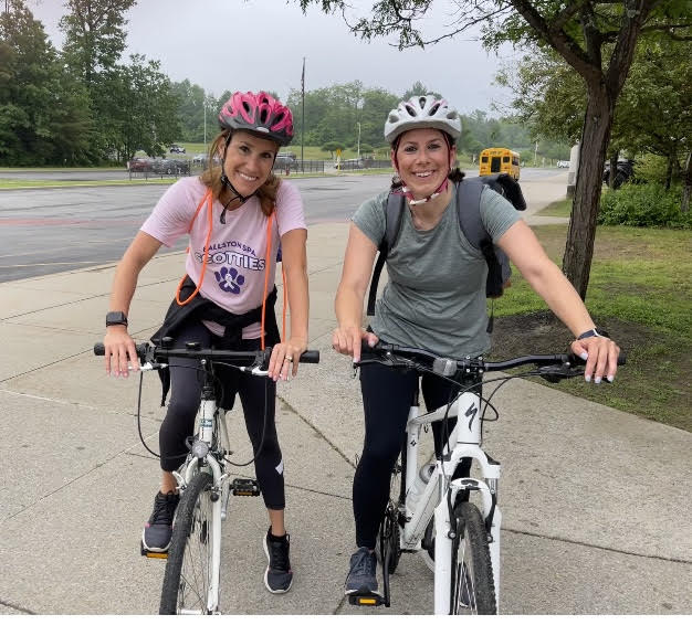 DeptGc's tweet photo. Mrs. Unser &amp; Mrs. Monroe had a nice bike ride to work this morning for Bike to Work Day/Week! 🚴‍♀️ https://t.co/rmrjIYRHX0