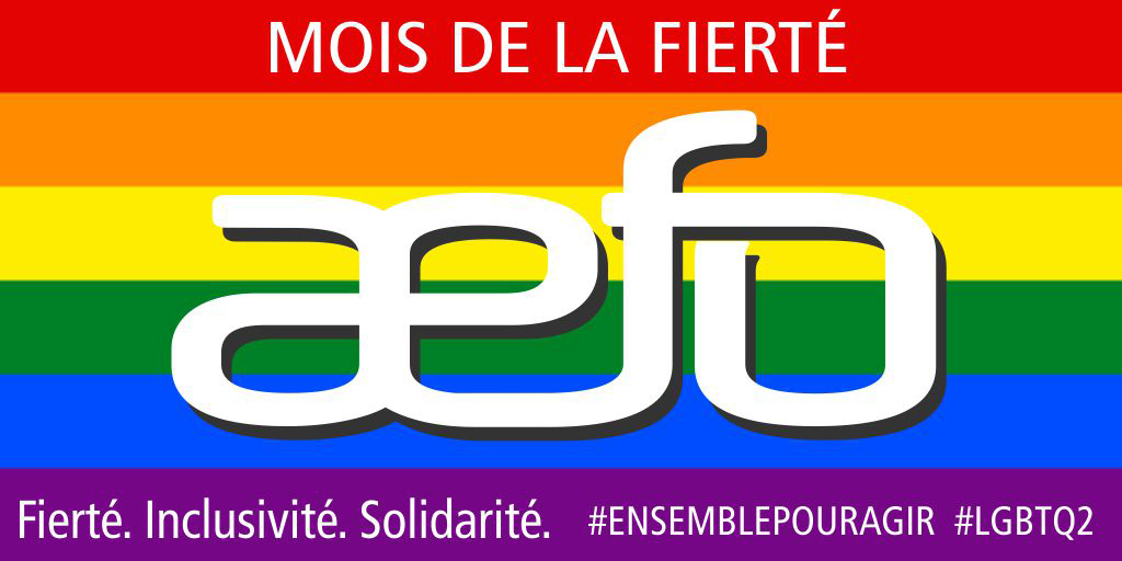 En juin, affichons toutes et tous fièrement les couleurs de nos communautés LGBTQ2+! 🏳️‍🌈