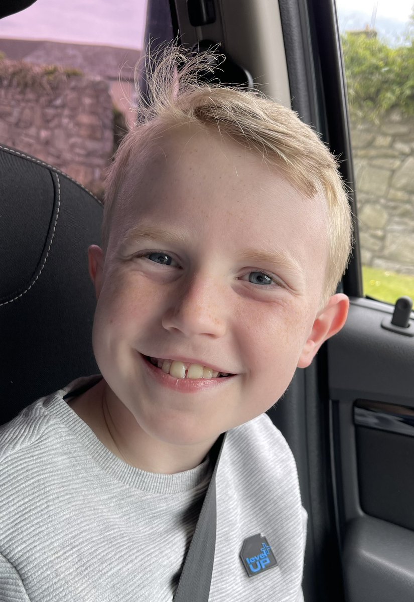 Seirian's tweet photo. How quickly they spring back. 24hr sickness bug shaken off and fresh from the barbers. Give me a child that’s a bundle to keep occupied any day over the upset ill Son I had on my hands yesterday. ❤️🏴❤️ #miniactor https://t.co/iNJrk9H2qM