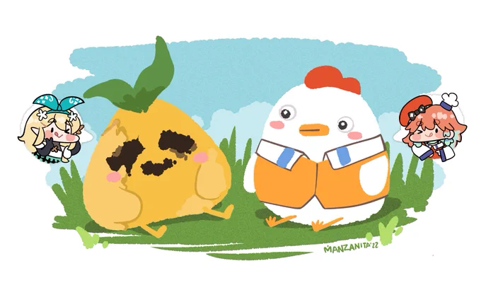 God creates them and they join up together
🍂🐔
#PomuPaint #artsofashes 