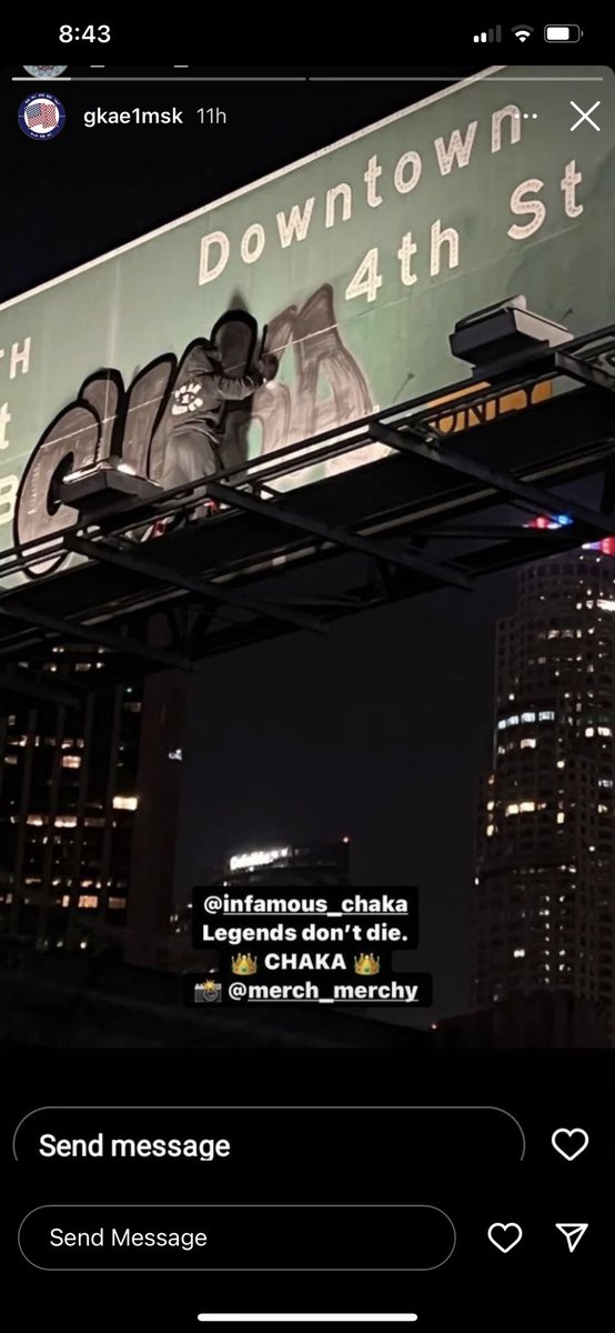 diego_bergia's tweet photo. 🔥🔥From MSK legend GKAE’s IG story. CHAKA hitting L.A.’s freeway🔥🔥 https://t.co/fCQEaL99ax