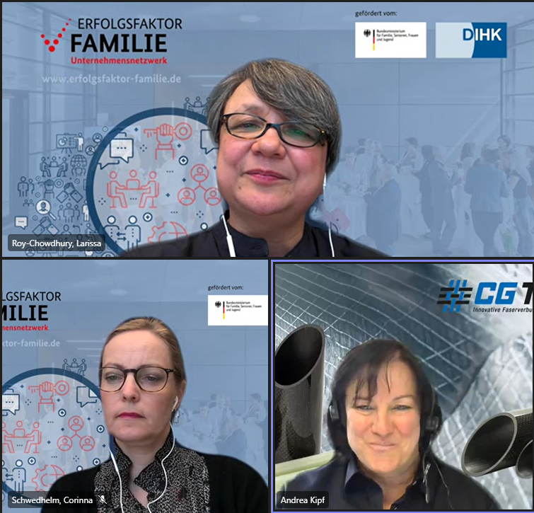 ErfolgsfaktorF's tweet photo. Wie funktioniert eine #Unternehmenskultur, in der Väter auch im produzierenden Gewerbe ermutigt werden, #Elternzeit zu nutzen? Andrea Kipf @ CGTec mit uns im Gespräch #Multi22 #Vereinbarkeit https://t.co/AFh1wAXBL4