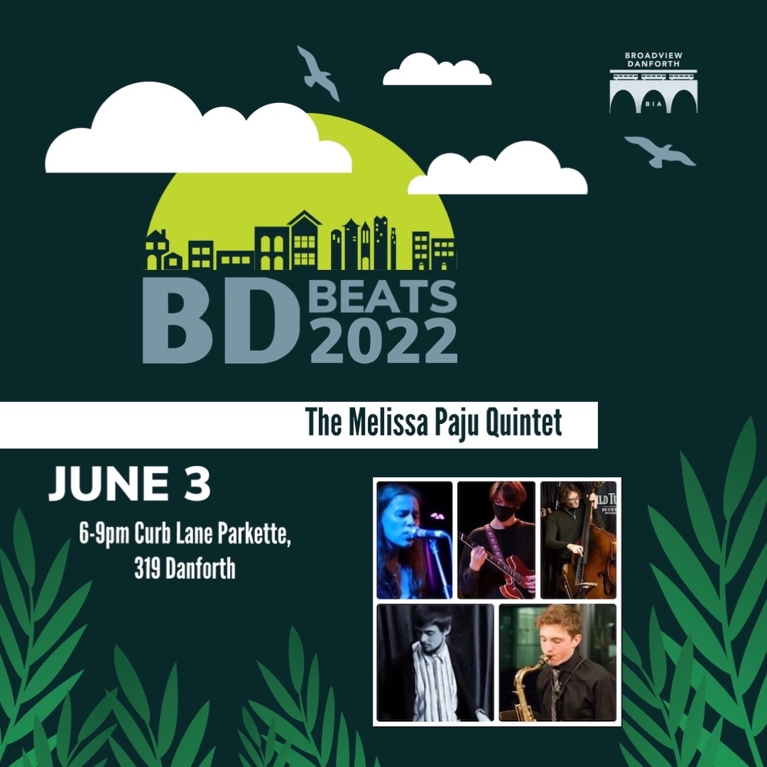 BroadviewDanBIA's tweet photo. Who’s up for some Live 🎶?! Enjoy as we start off today and head on into the weekend. 
Head to 🔗 in bio for our weekly updated schedule of local artists. 

We look forward to seeing you all here on the Danforth. Enjoy the summer! 

#torontodanforth #BDBEATSTO https://t.co/z13DQ3ucaC