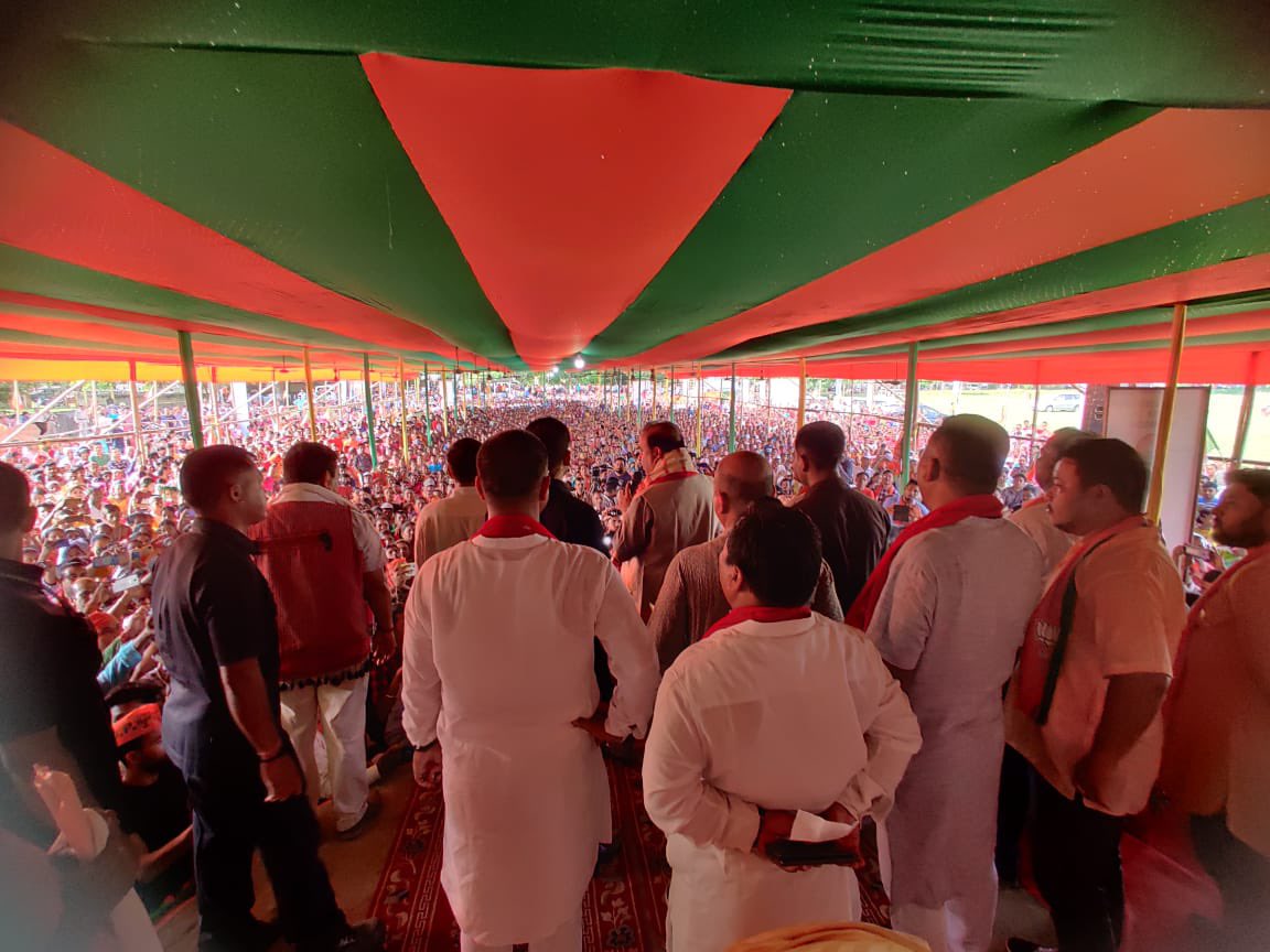 drrajdeeproy's tweet photo. At #Howraghat constituency of #KarbiAnglong for the Council elections along with @himantabiswa ji !

@Pijush_hazarika 
@TuliramRonghang 
@KPaulMLA https://t.co/FPbOwP8VQh