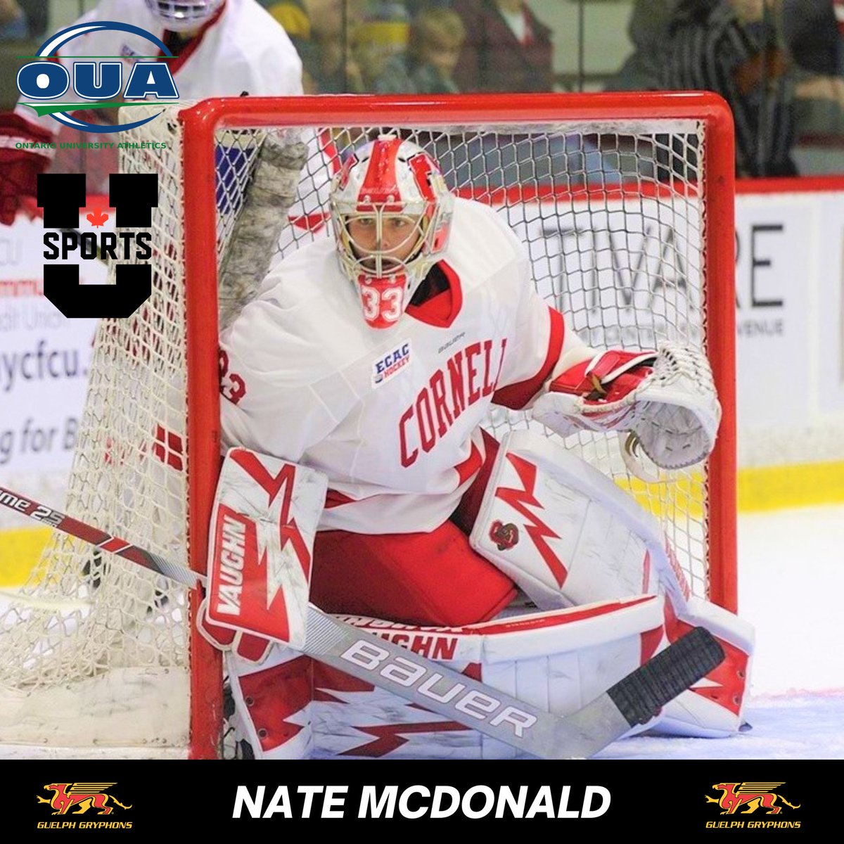 2022-2023 RECRUIT ANNOUNCEMENT: We are very excited to welcome Goaltender, Nate McDonald from the <a href="/CornellMHockey/">Cornell Men’s Ice Hockey</a> from the ECAC in the NCAA!  #Culturebeatsstrategy