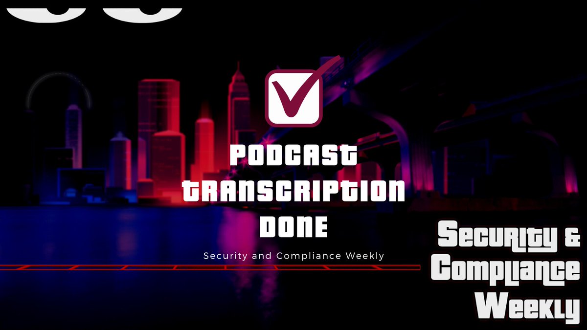 redlionsec's tweet photo. #SCW25 Part 1 #Transcription is done! On this #SCW. @MrJeffMan , @maldermania and @Csp3r talk to @TheBlindHacker  and #Cyber and #Disabilities.

Watch/Read: https://t.co/LRPkAMBRe9

#CISO #CSO #CyberSec #Phishing #RiskManagement #CyberCertifications #Compliance https://t.co/IbpJ1mF6kh