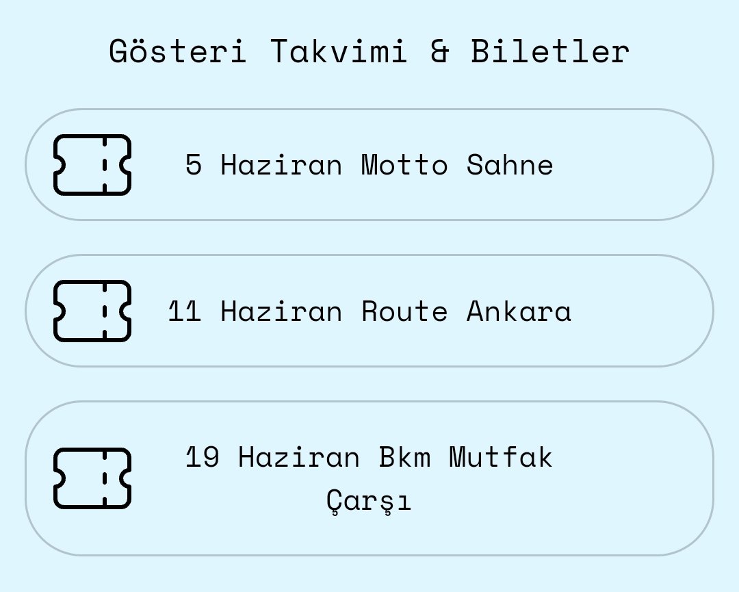 Canım Haziran ayı yaklaşan gösterilerimiz bu şekil, biletlere ulaşım şu şekildir.👇🏻 linktr.ee/cokdafifistand…
Bekleriz😉
#çokdafifistandup #çokdafifi #standup #haziran