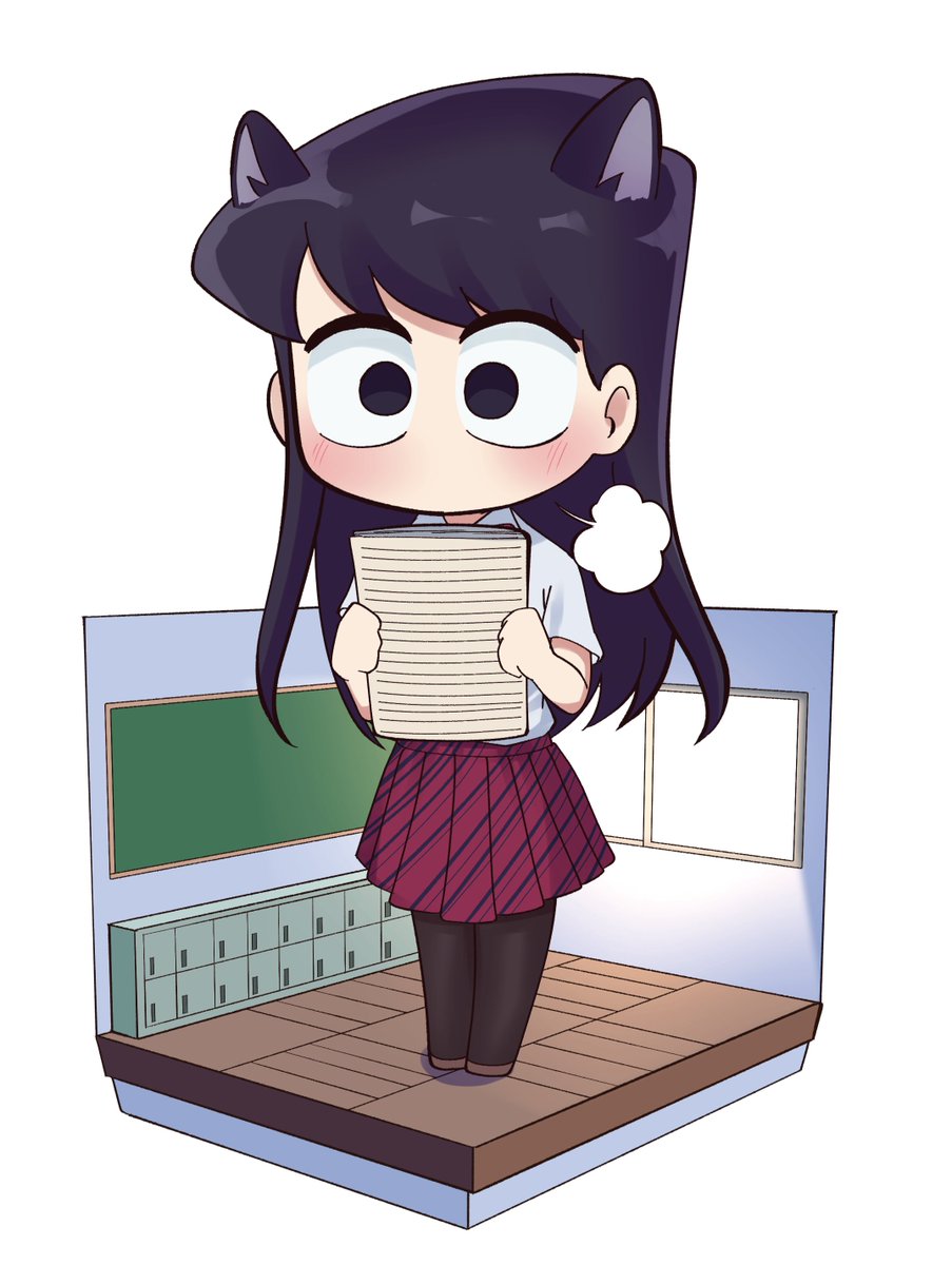 Mi 古見さんはコミュ症です 直筆イラストサイン入りミニ色紙 猫耳 Mi 古見さんはコミュ症です 直筆イラストサイン入りミニ色紙 猫耳の