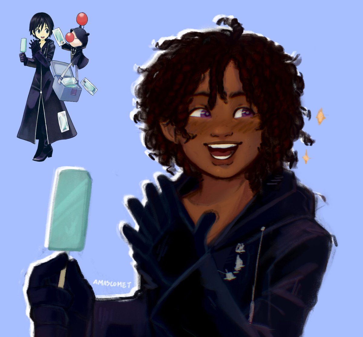 Xion redraw!! 🍦💖✨ #kh