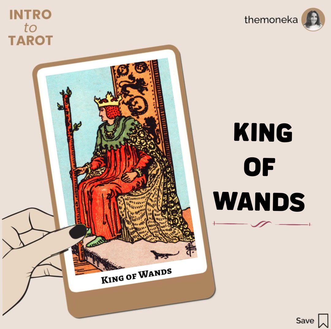 themoneka's tweet photo. King of wands portrays a man with a wand in his hand who is seated on a throne.
#themoneka #moneka #tarot #tarotreading #tarotcards #thursdayvibes https://t.co/kEWn4y5epa