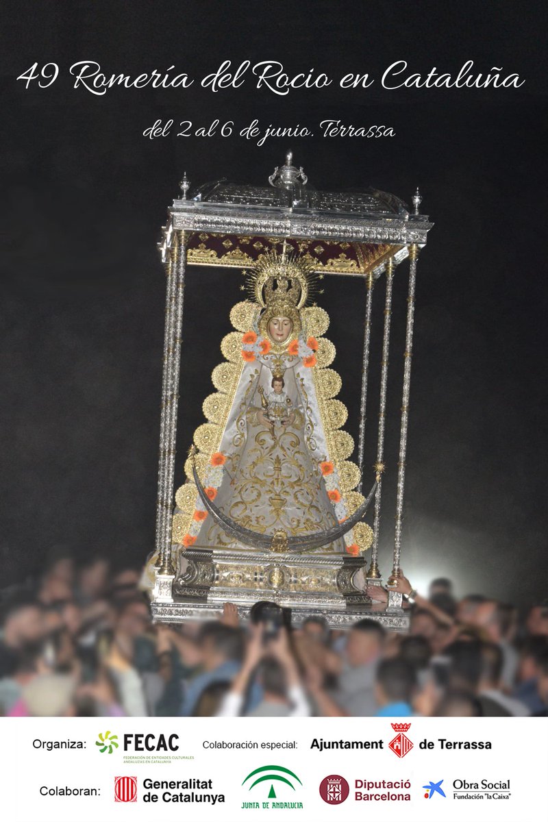 Por fin llegó el esperado día de la venida de la Virgen a nuestra “aldea”!!

Misa de Traslado a las 19h de la Imagen de Ntra. Sra. del Rocío desde Sant Martí de Cerdanyola a la Ermita en el recinto del Rocío en Terrassa. Misa presidida por el Mossén Juan Carlos Montserrat.

FECAC