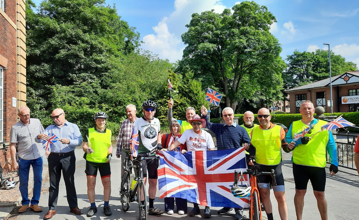 JimSteggles's tweet photo. Day 1 of the 400 mile around the Northern Provinces cycle challenge for the Mark Benevolent Fund 2023 Festival. Lunch stop at Wetherby Masonic Hall. Please support them at:  https://t.co/NqIZuRNtBA
mbf2023 https://t.co/flvzPIJ5lF