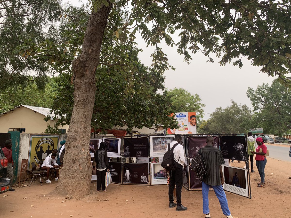 SirraNdow's tweet photo. Today we are in the street,  outside the Regional Education office in Brikama &amp; the reaction is great! So many people stopping by. “I am not related to anyone of these people yet I feel their pain. It is good for people to see this” says a Gambia College student. https://t.co/VlDntYuT8g