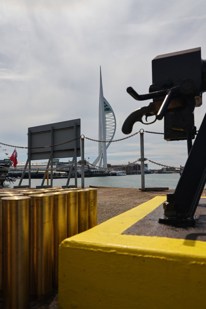 To mark the anniversary of the coronation and official birthday of HM Queen, a Royal Salute (42 Guns) was fired at 12:00 on Thursday 02 June 2022 from the Royal Navy Saluting Gun Battery at South Railway Jetty, HMNB Portsmouth. Naval Base Commander Cdre JJ Bailey took the salute.