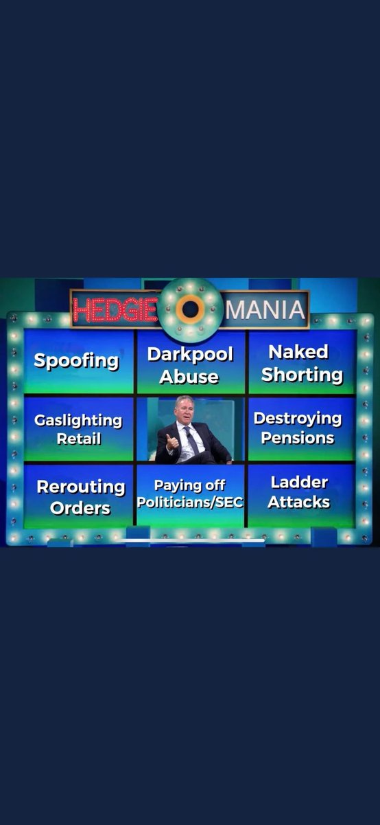 American Stockmarket bingo
<a href="/WhiteHouse/">The White House</a> <a href="/GaryGensler/">Gary Gensler</a> <a href="/DOJCrimDiv/">Criminal Division</a>
<a href="/FBI/">FBI</a>

CAN somebody stop this stockmarket manipulations?