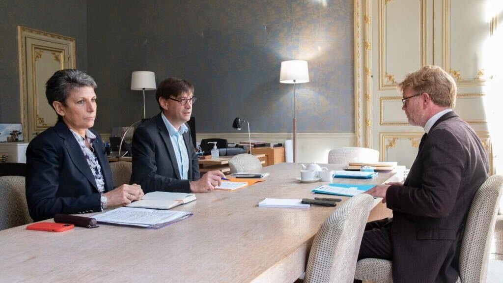 👥Rencontre entre Marc Fesneau, Ministre de l'agriculture et de la souveraineté alimentaire et Sébastien Windsor, président des #Chambagri
➡️Reconnaissance du rôle des Chambres d'agriculture pour accompagner la création de valeurs et les transitions.