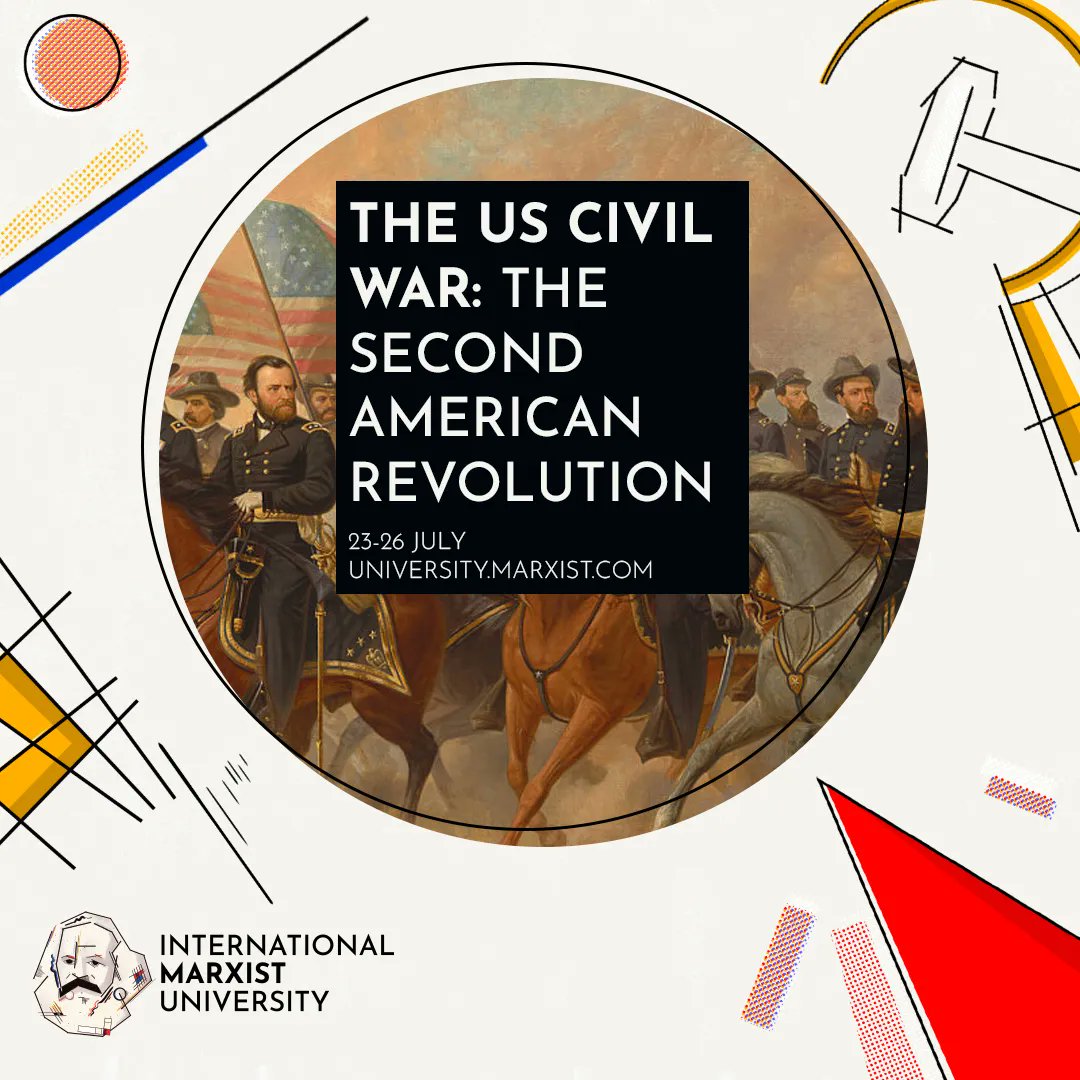 communistsus's tweet photo. The Civil War was a revolutionary conflict between Northern industrial capitalism and the plantation slave-owners of the South. The history and impact of slavery live on to this day in the racism that plagues American society.

Register now for #IMU22: https://t.co/dKIeRi1vF0 https://t.co/OrJoETXVL5
