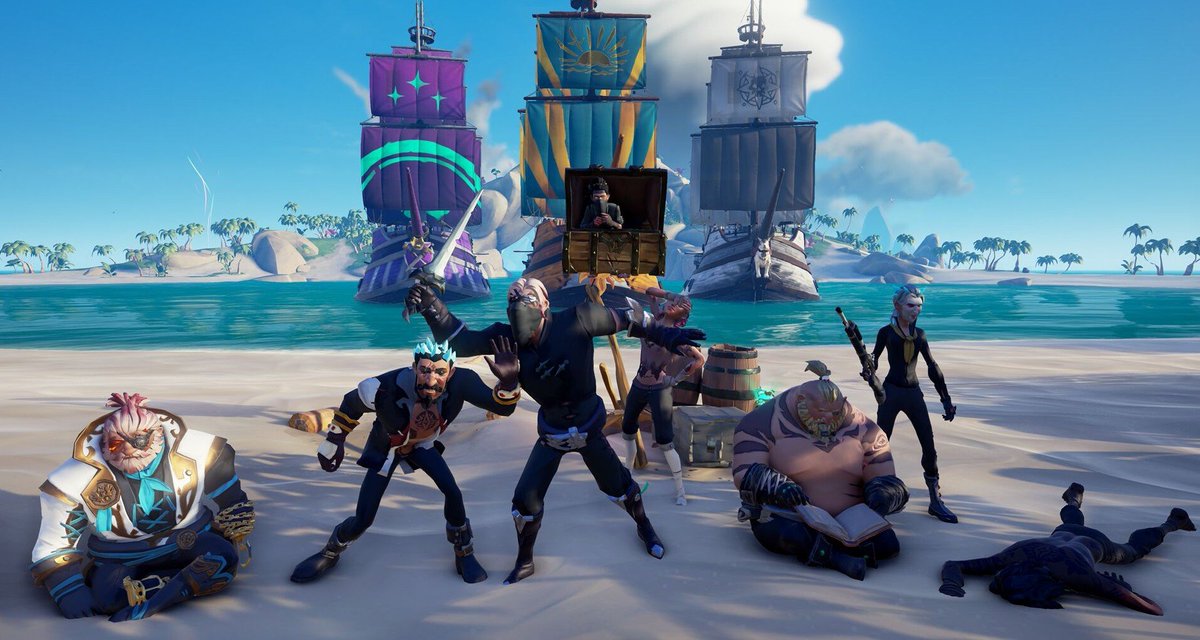 #SaveGoldenSands #seaofthievescommunityday <a href="/SeaOfThieves/">Sea of Thieves</a> we coming