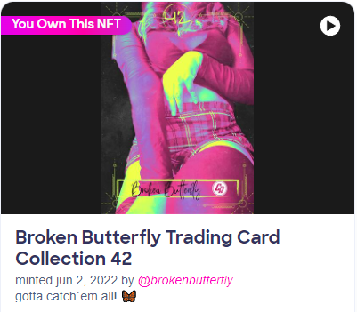 B_Butterfly15's tweet photo. surprise!!๐ฆ
https://t.co/Vly8aIG62b
#NFTs #NFTCommunity #cumrocketcrypto #CUMMIES
#NFTCollection #nftmodel #cryptocurrencies https://t.co/13PGMlaZUB
