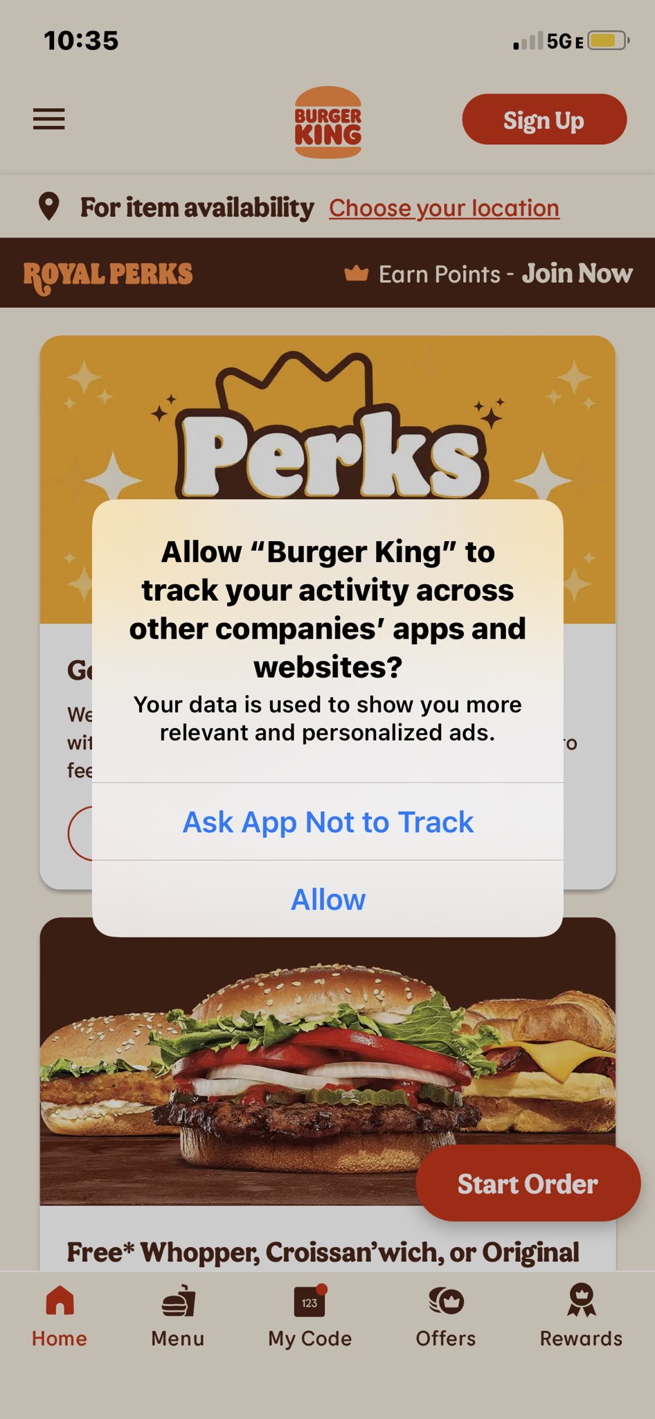 Royal Perks - Burger King