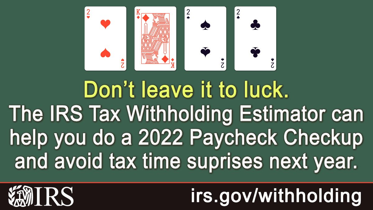 IRSnews On Twitter Don t Leave It To Luck If You Had A Large Refund Irsnews on twitter don t leave it to luck if you had a large refund