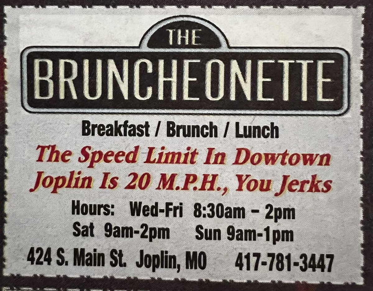 HeatherSeether's tweet photo. This ad I found for a local restaurant is hilarious! https://t.co/b5bhM7dayD