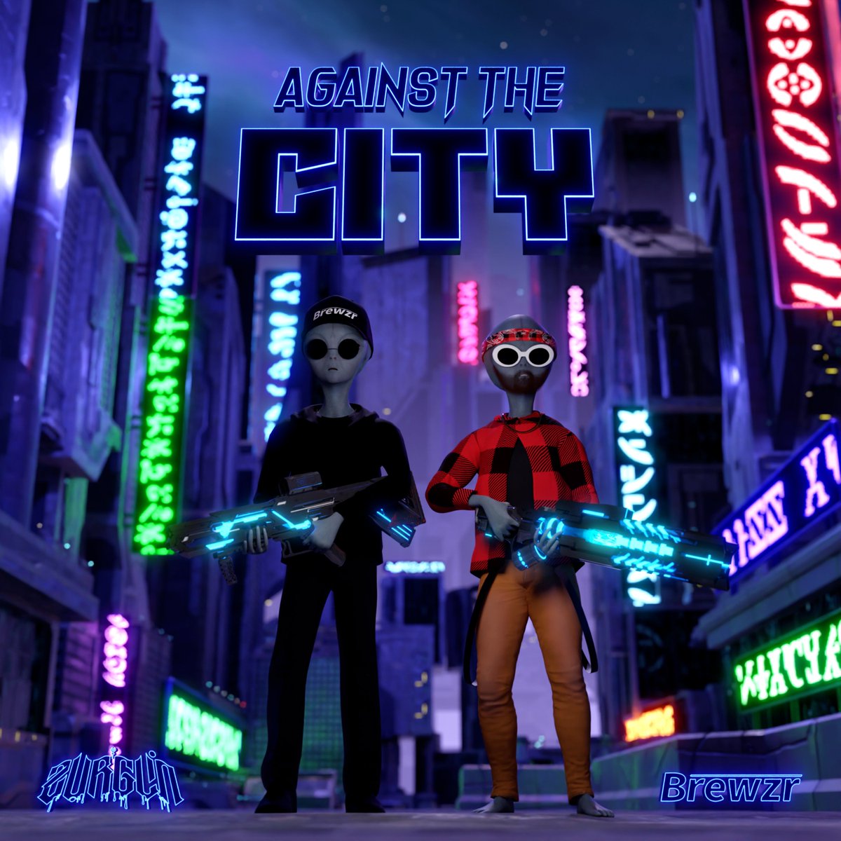 Happy Throwback Thursday! We had fun crafting this other-worldly cover for Brewzr x <a href="/zurglinbeatz/">ZURGLIN</a> - Against the City. Make sure to check out this track released just last month! 👽