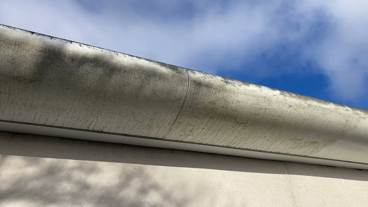 PhoenixPCC1's tweet photo. Specialist cladding cleaning at Primary School during the holidays. Important that we work when no pupils or staff are present as we need to access roof cladding which, as the pics show, was very dirty and not very accessible. Cladding looking as good as new.
#claddingcleaning https://t.co/ML39Tw34DC
