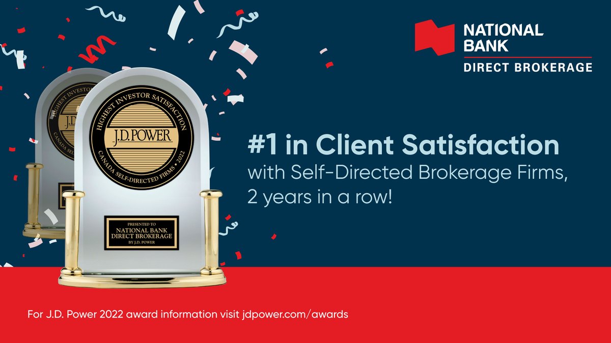 Our clients have spoken and for the second year in a row, NBDB is a recipient of the J.D. Power Award for investor satisfaction among independent brokerage firms. It’s quite an honor!🤩 
👉 bit.ly/3x2y0kL