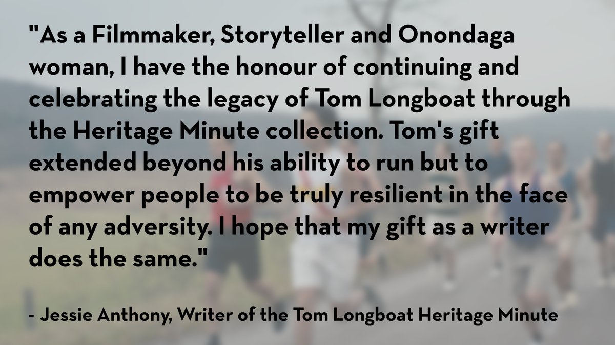 We had the honour of working with a great team of filmmakers on the Tom Longboat Heritage Minute. Thanks <a href="/OnondagaJess/">Jess</a> for your fantastic writing! Watch the latest #HeritageMinute here: youtu.be/nniCNm19mAQ