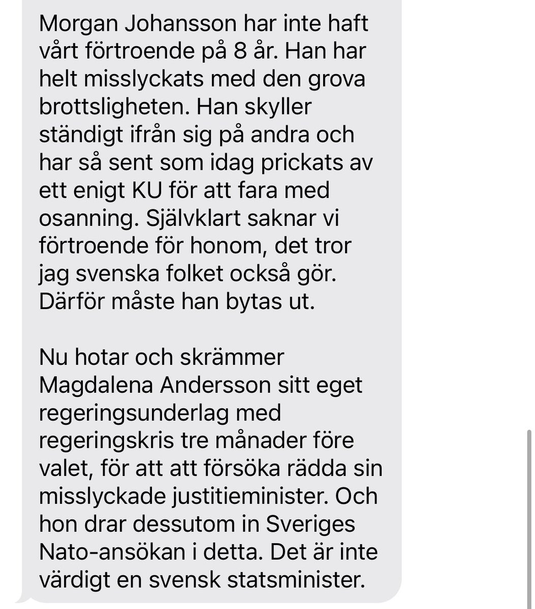Kristerssons svar på Anderssons kritik: