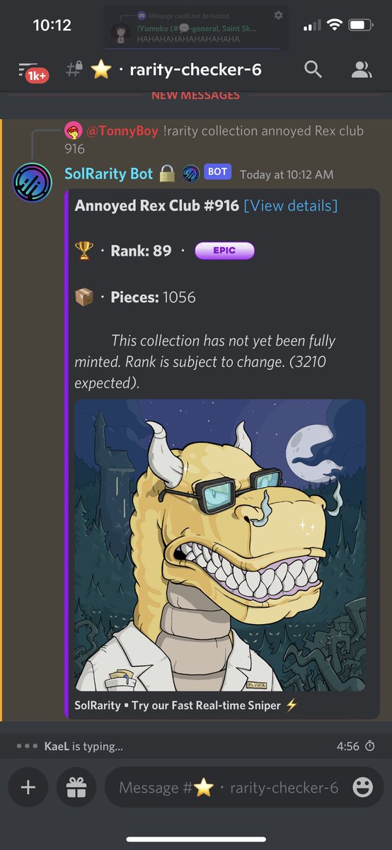 New pfp? Jus minted a <a href="/AnnoyedRexClub/">Annoyed Rex Club</a> #sol #SolanaNFTs