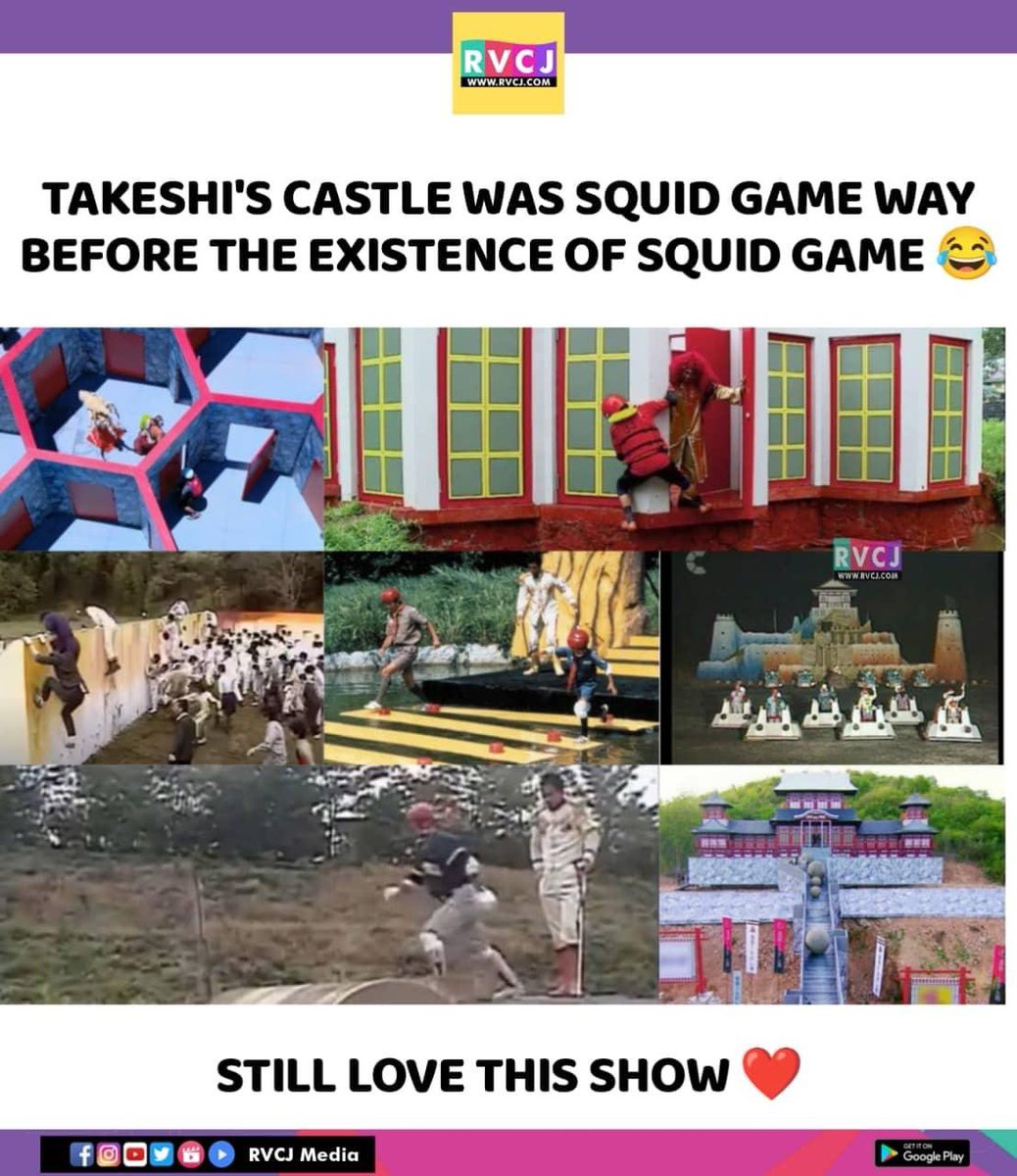 Evergreen 😍
#takeshiscastle #squidgame #tvshow #realityshow #gameshow #rvcjmovies