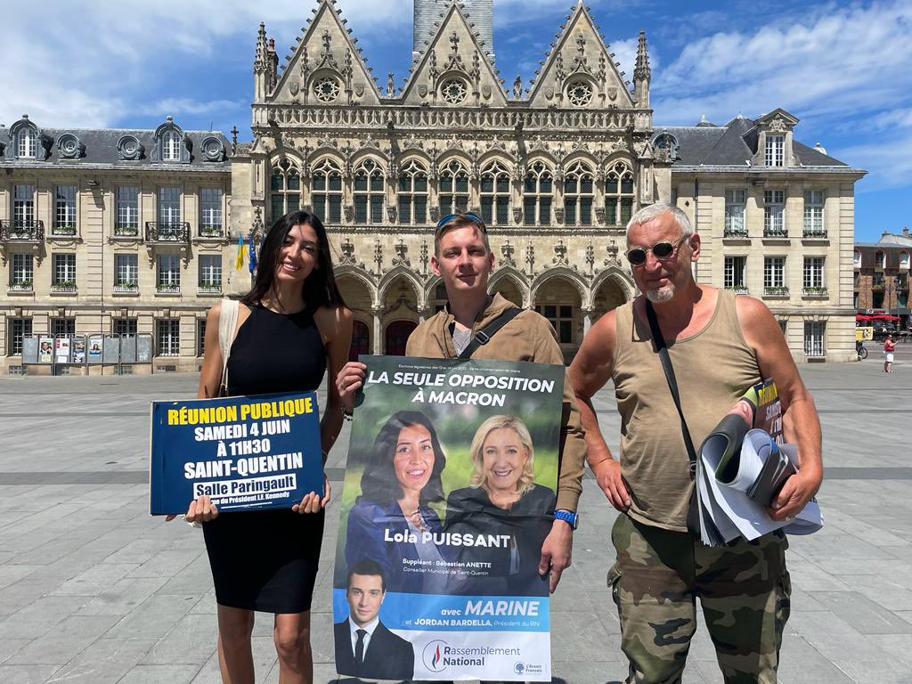 LolaPuissant's tweet photo. Je vous attends avec mon suppléant Sébastien Anette et l’ensemble des militants, ce samedi à 11h30 à #SaintQuentin dans la salle Paringault. Réunion et apéritif ouvert à tous ! Je serai heureuse de pouvoir échanger sur notre projet avec chacun d’entre vous. #legislatives2022 https://t.co/naITXOeQT6