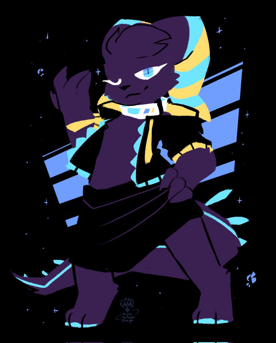 ModraInSpace's tweet photo. Guys, we gotta get my friend some more attention, they really deserve ot because their art is god damn incredible (examples below which I commissioned from them)
@NightTheMadQuen please go follow them and give them love https://t.co/wOunvNJlHI