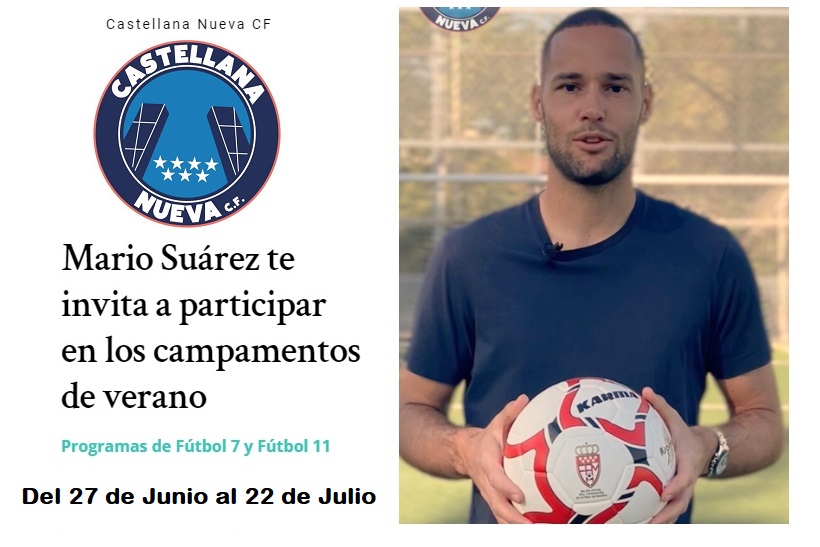 CASTELLANA NUEVA CF

Campamentos de Verano Castellana Nueva CF - Del 27 de Junio al 22 de Julio de 2022

Para niños  niñas de 5 a 12 años en el Colegio Estudiantes de Las Tablas - Para jugadores y jugadoras de 10 a 18 años en el campo de fútbol Villa Rosa

futmadrid.com/noticia/campam…