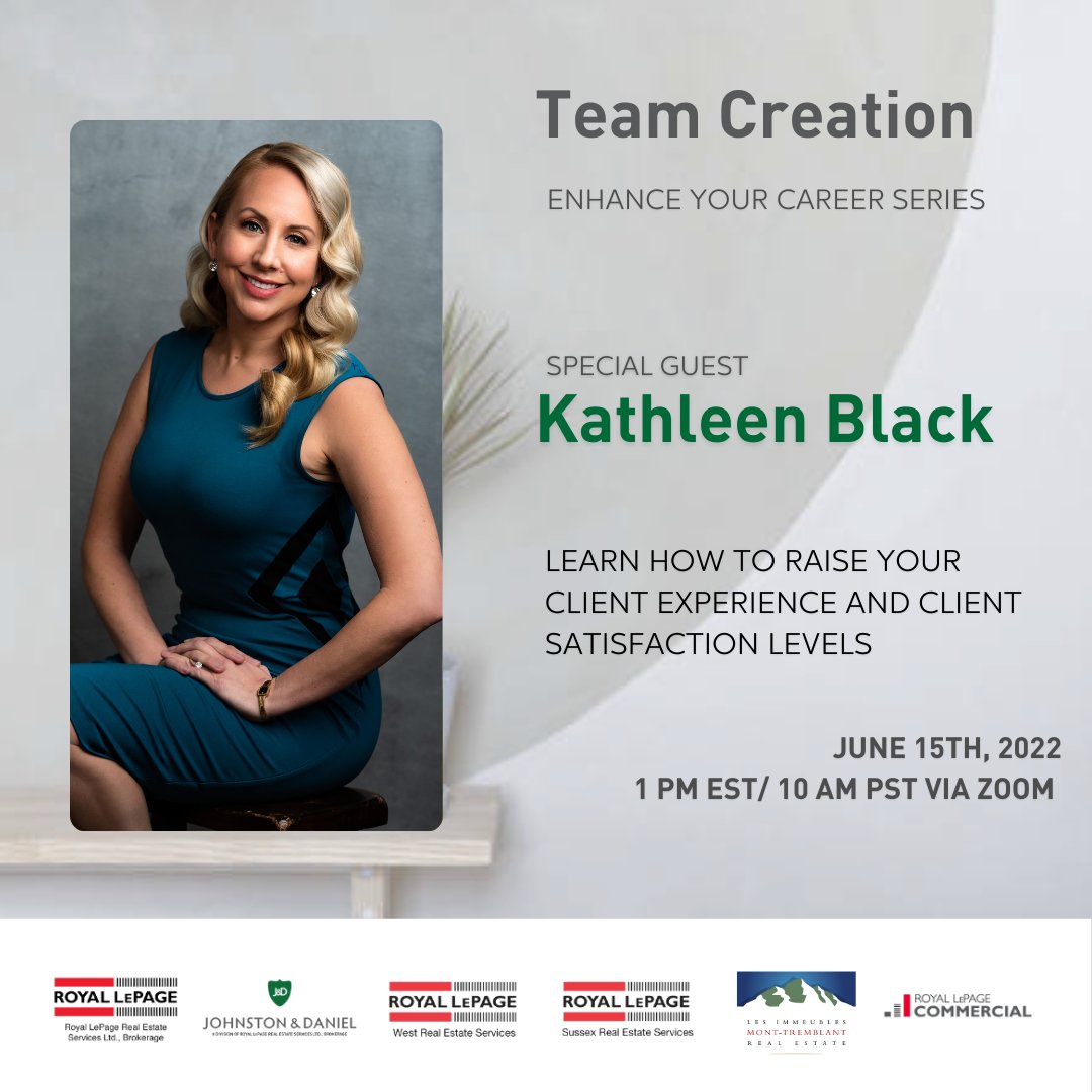 💡Learn how to raise your client experience and client satisfaction levels with Kathleen Black!
📅 Wednesday, June 15th, 2022
1 PM EST/ 10 AM PST
Via Zoom
💻 Register Here: us02web.zoom.us/.../reg.../WN_…