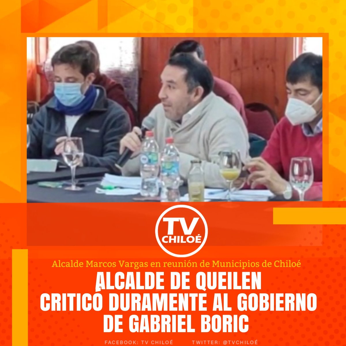 🟠#CHILOÉ |
Alcalde de Queilen Marcos Vargas, critica duramente Gobierno #GabrielBoric
En reunión Asociación Municipios de Chiloé, el edil, criticó al representante del Ministerio de Salud en la Región, "No puede ser que no conozcamos al Seremi de Salud"
👉🏻m.facebook.com/story.php?stor…